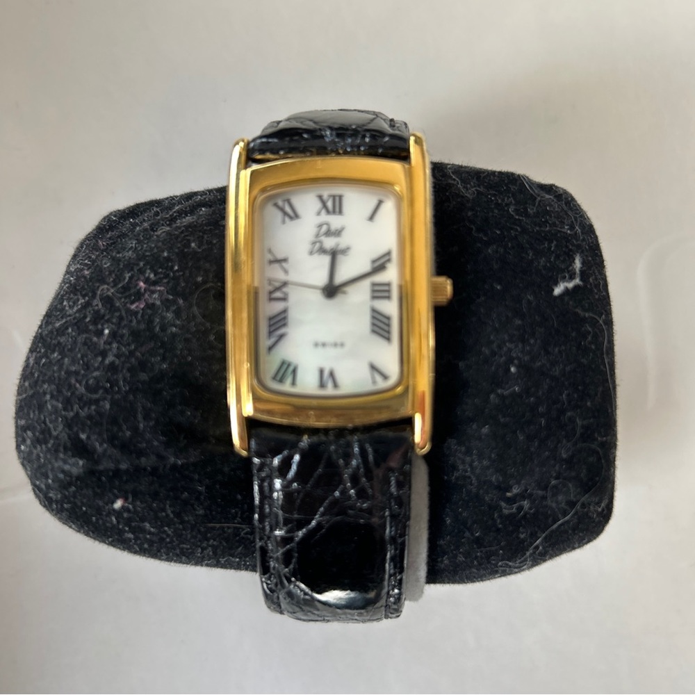 David Donahue Rectangular Watch Mother Of Pearl L… - image 1